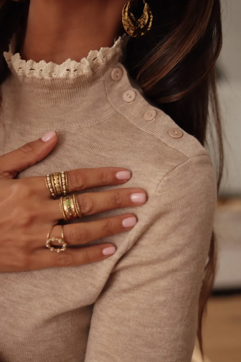 Flash Sale Pull Rachel beige Pulls