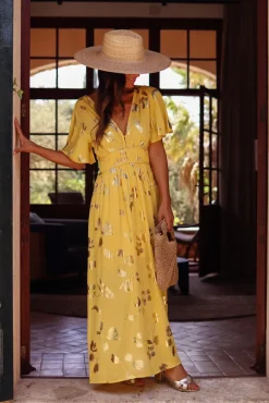 Best Sale Robe Alba jaune Robes