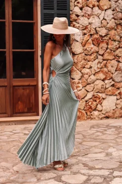 Shop Robe Calicia vert d’eau Robes