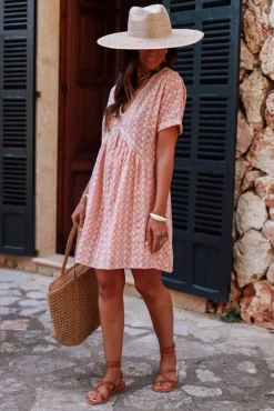 Best Robe Flavia rose brodée Robes