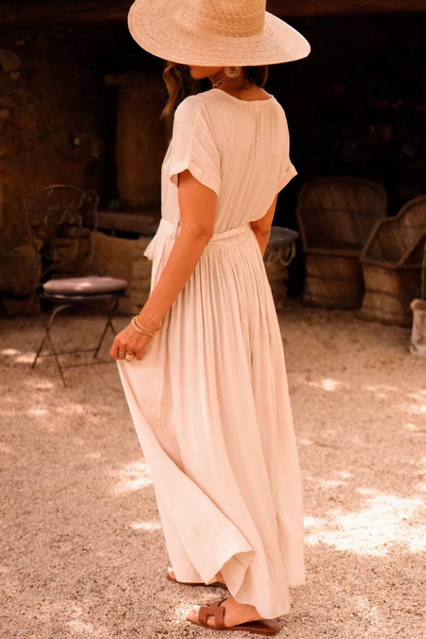 Flash Sale Robe Gaby beige Robes