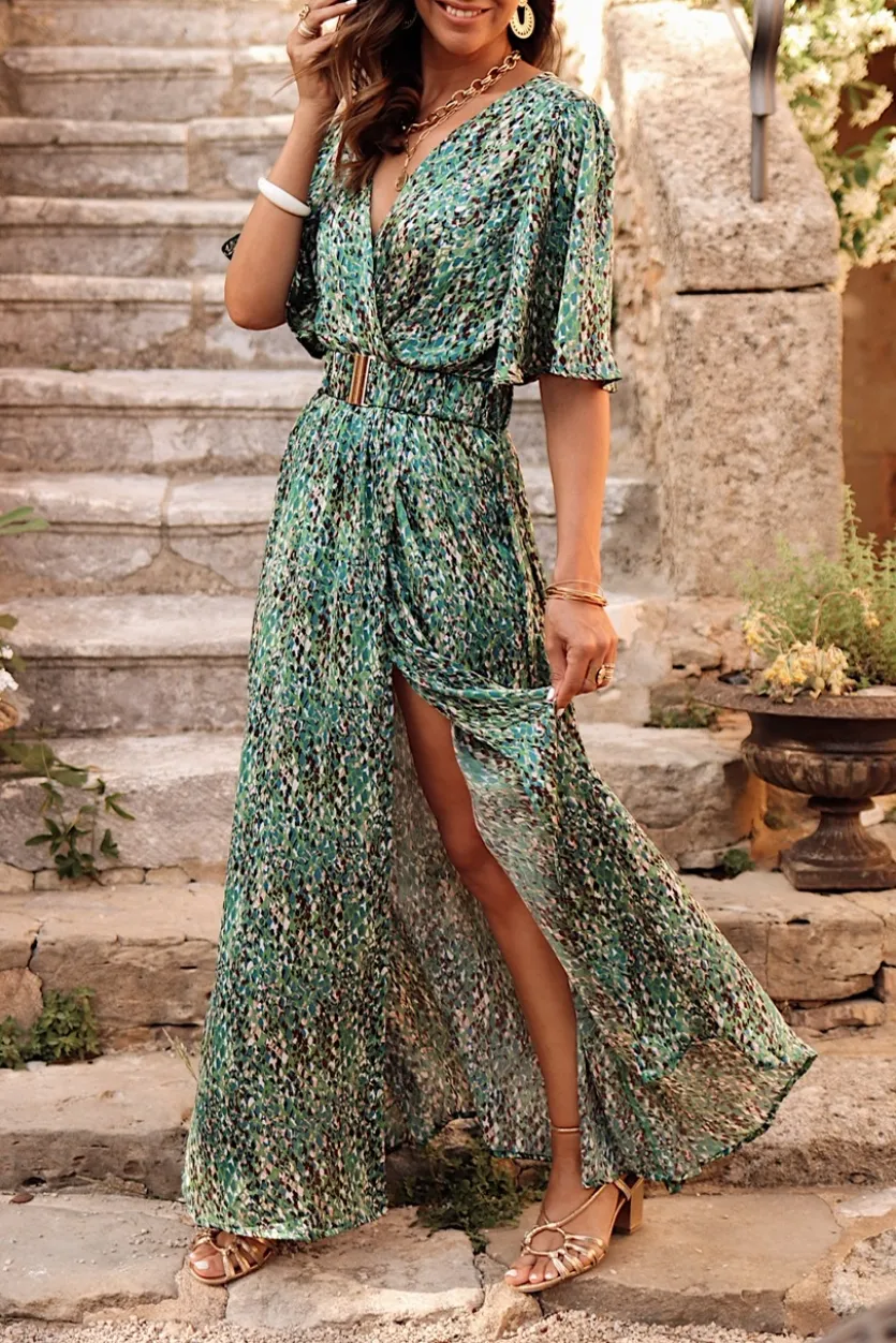 Online Robe Gaelle verte Robes