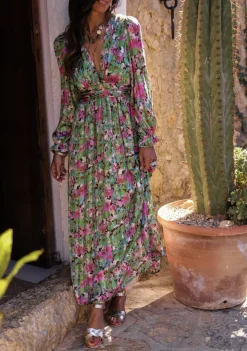 Cheap Robe longue Gabriela à fleurs Robes