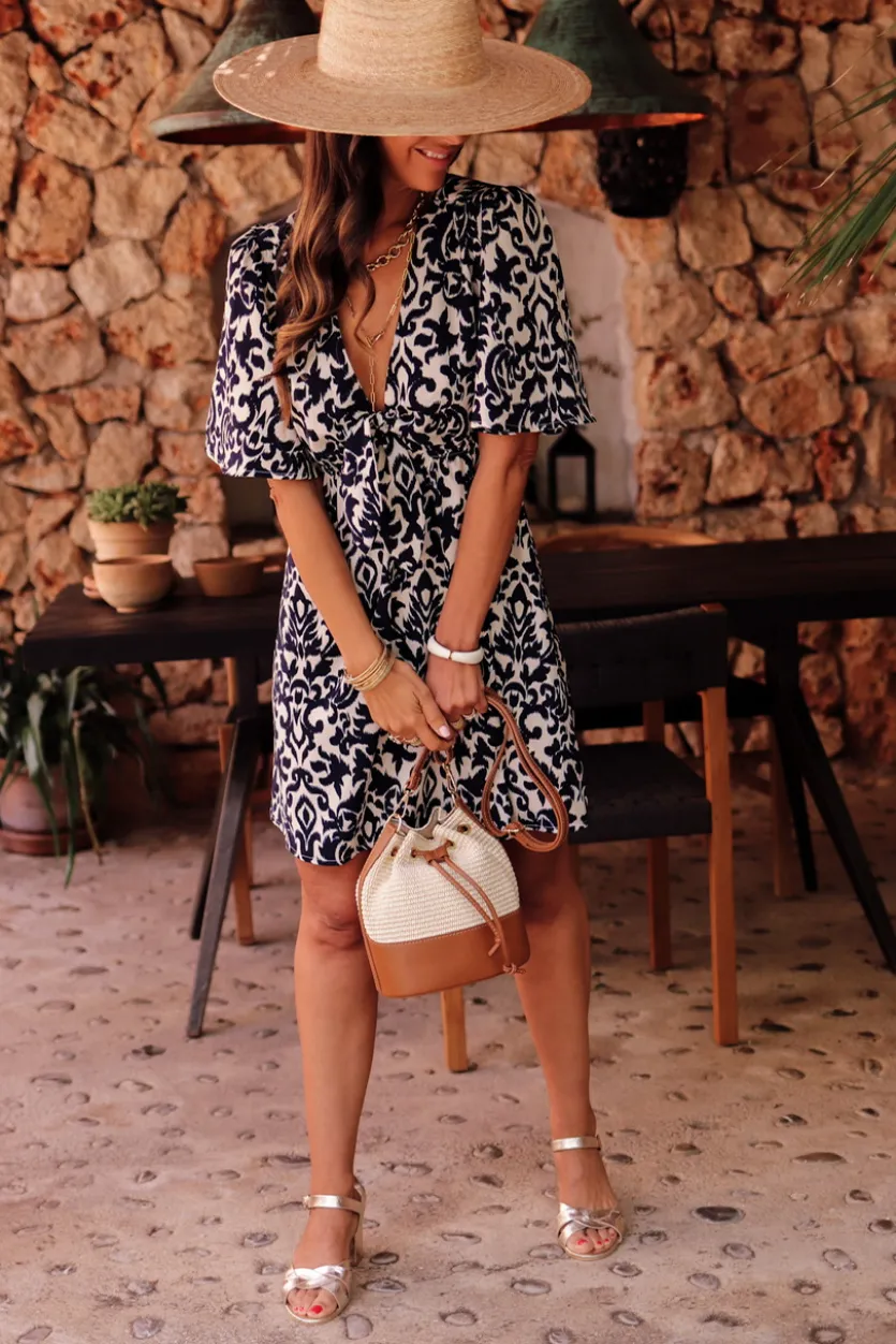Hot Robe Sola bleu marine Robes