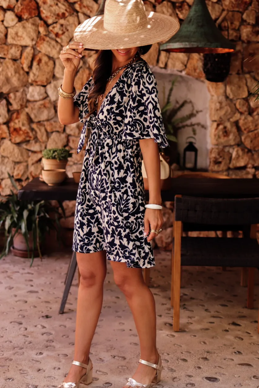 Hot Robe Sola bleu marine Robes
