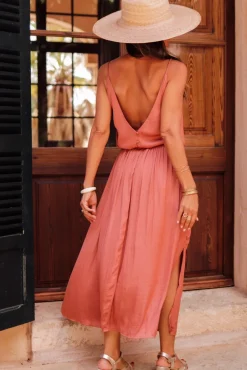Shop Robe Séréna terracotta Robes