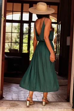 Cheap Robe Séréna vert canard Robes