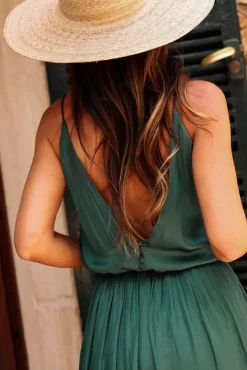 Cheap Robe Séréna vert canard Robes