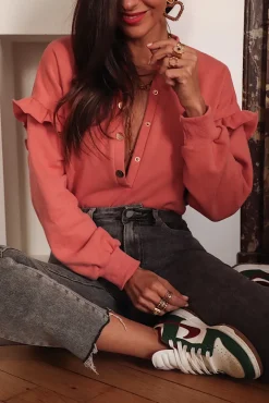 Shop Sweat Harper terracotta Sweats|Pulls