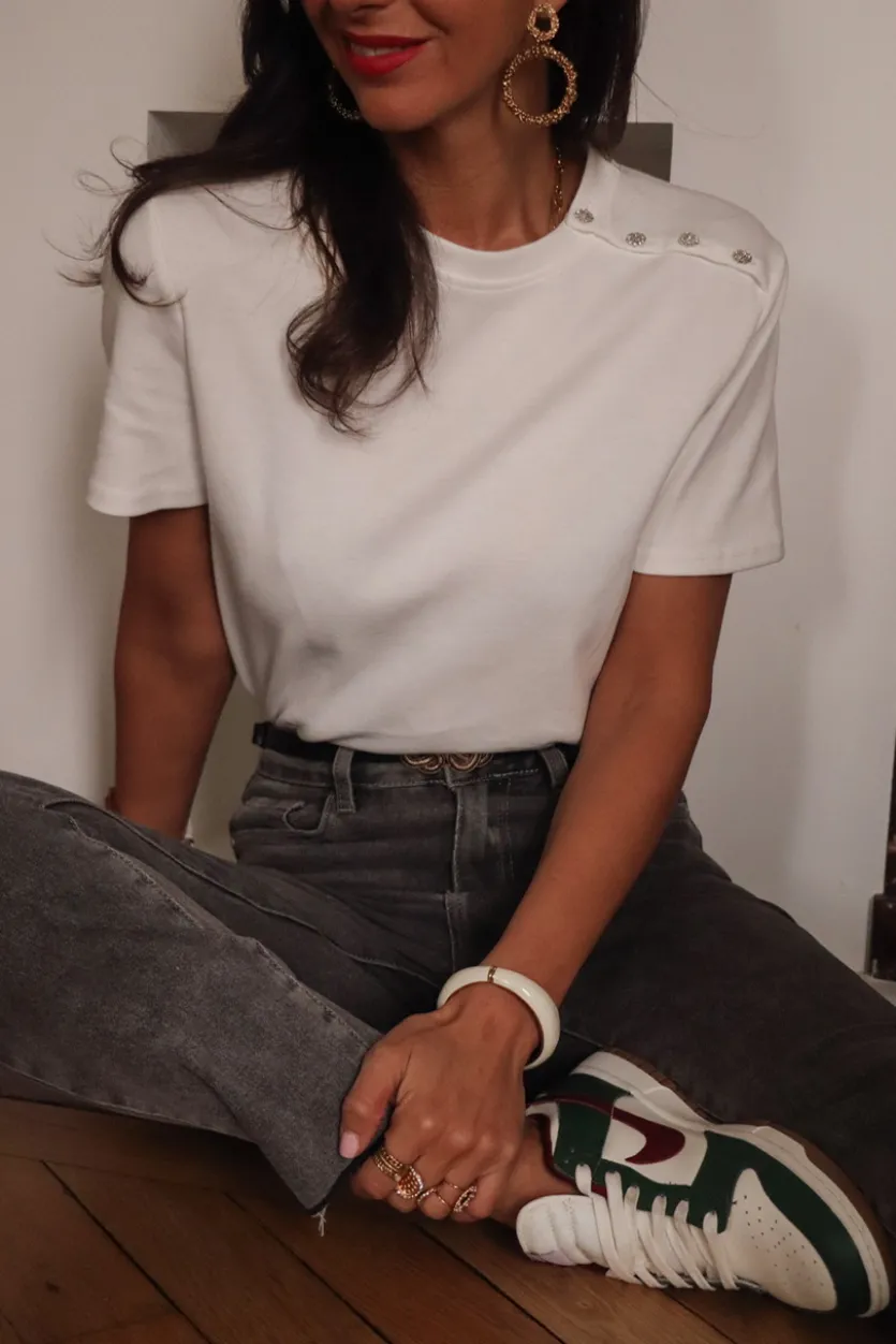 Sale Tee-shirt Côme blanc Tee-shirts