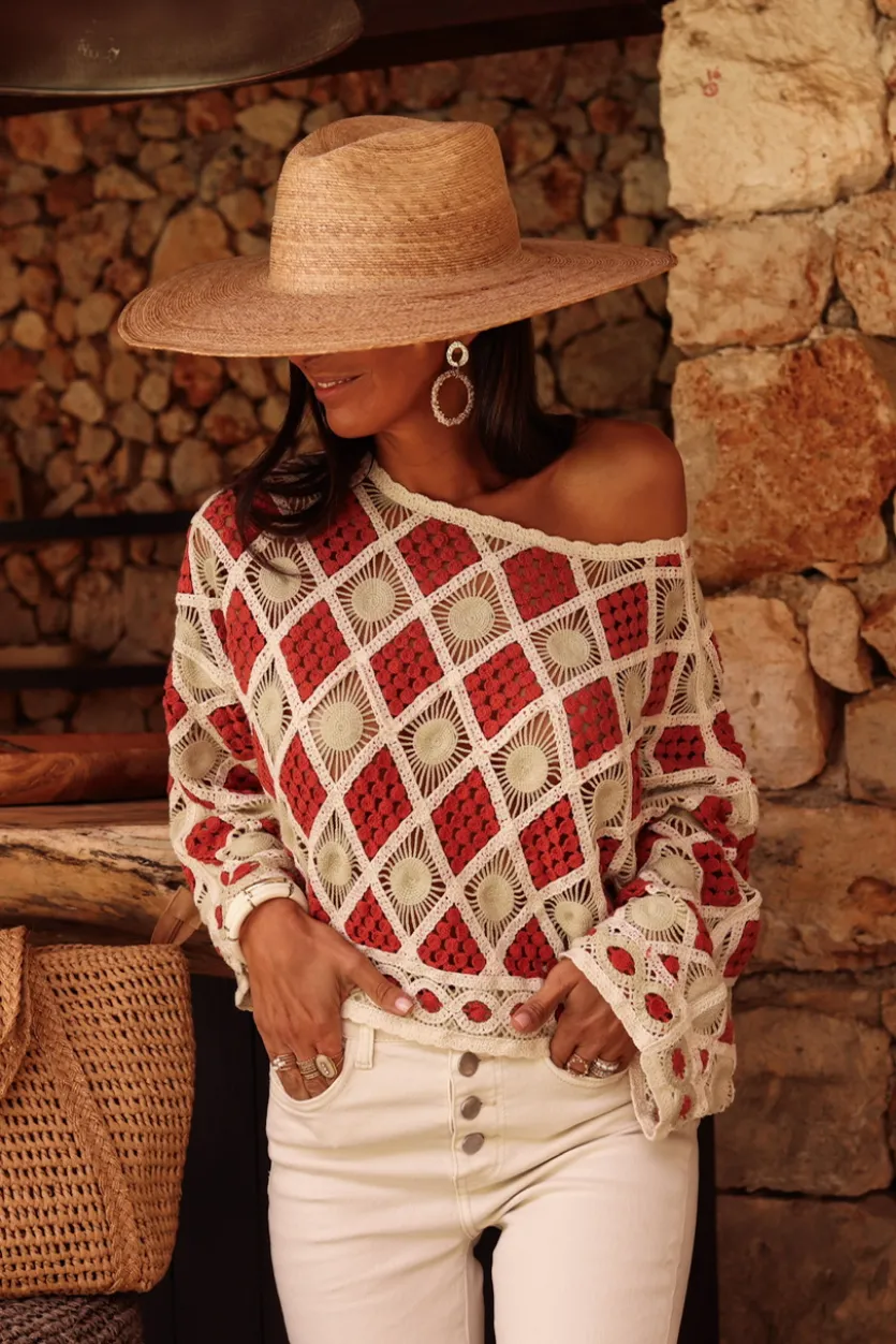Flash Sale Top macramé Paloma Tops|Blouses