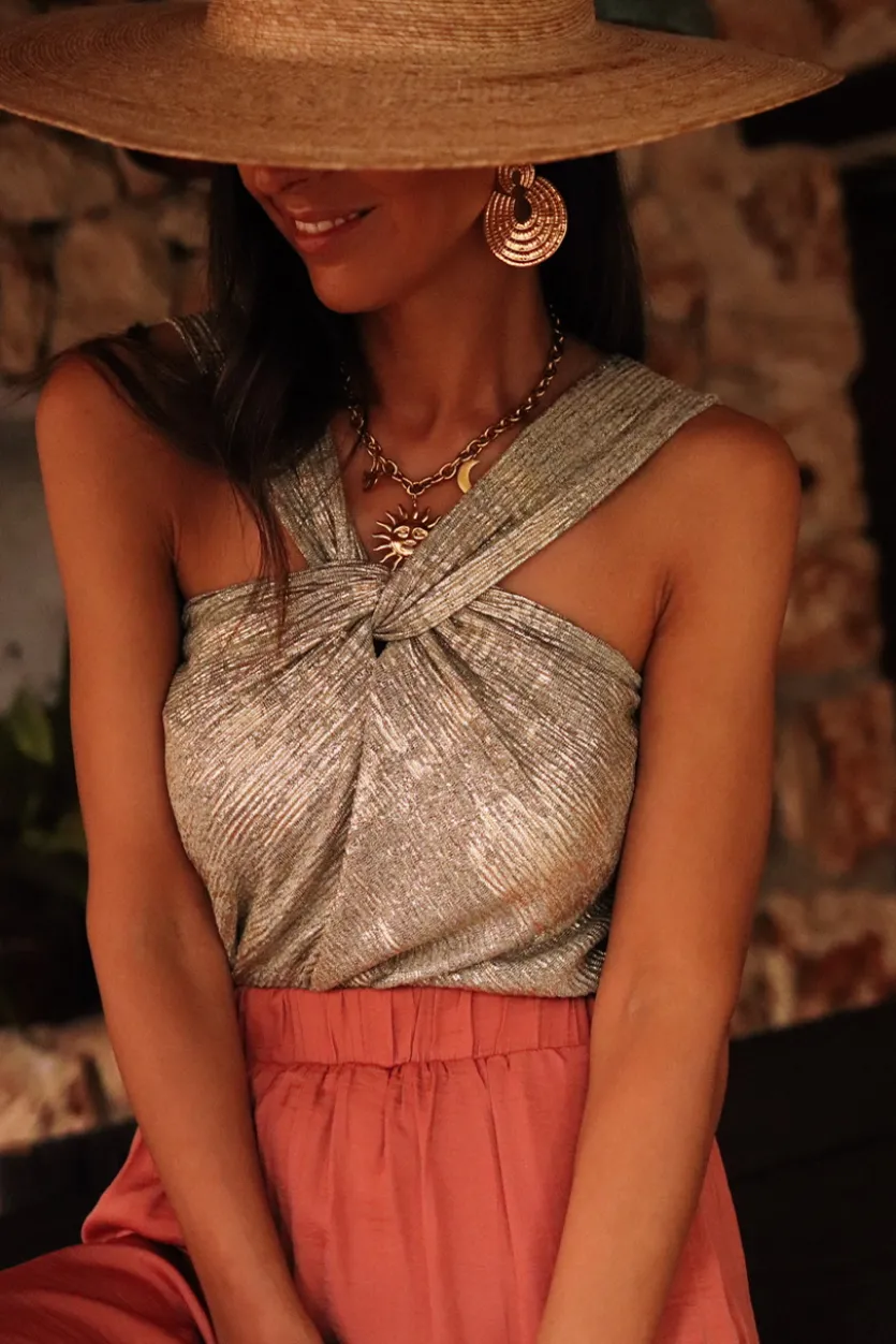 Flash Sale Top Palma doré Tops