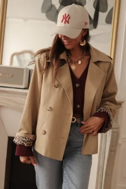 Discount Trench court Hugo Vestes