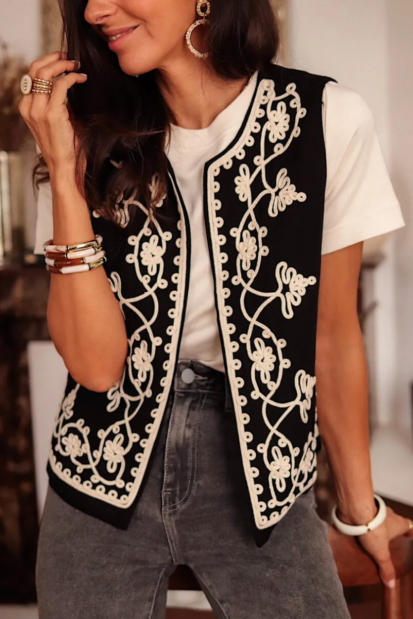 Best Veste billy noire brodée Vestes