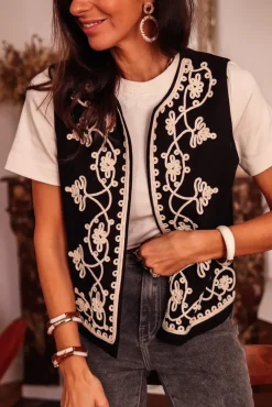 Best Veste billy noire brodée Vestes