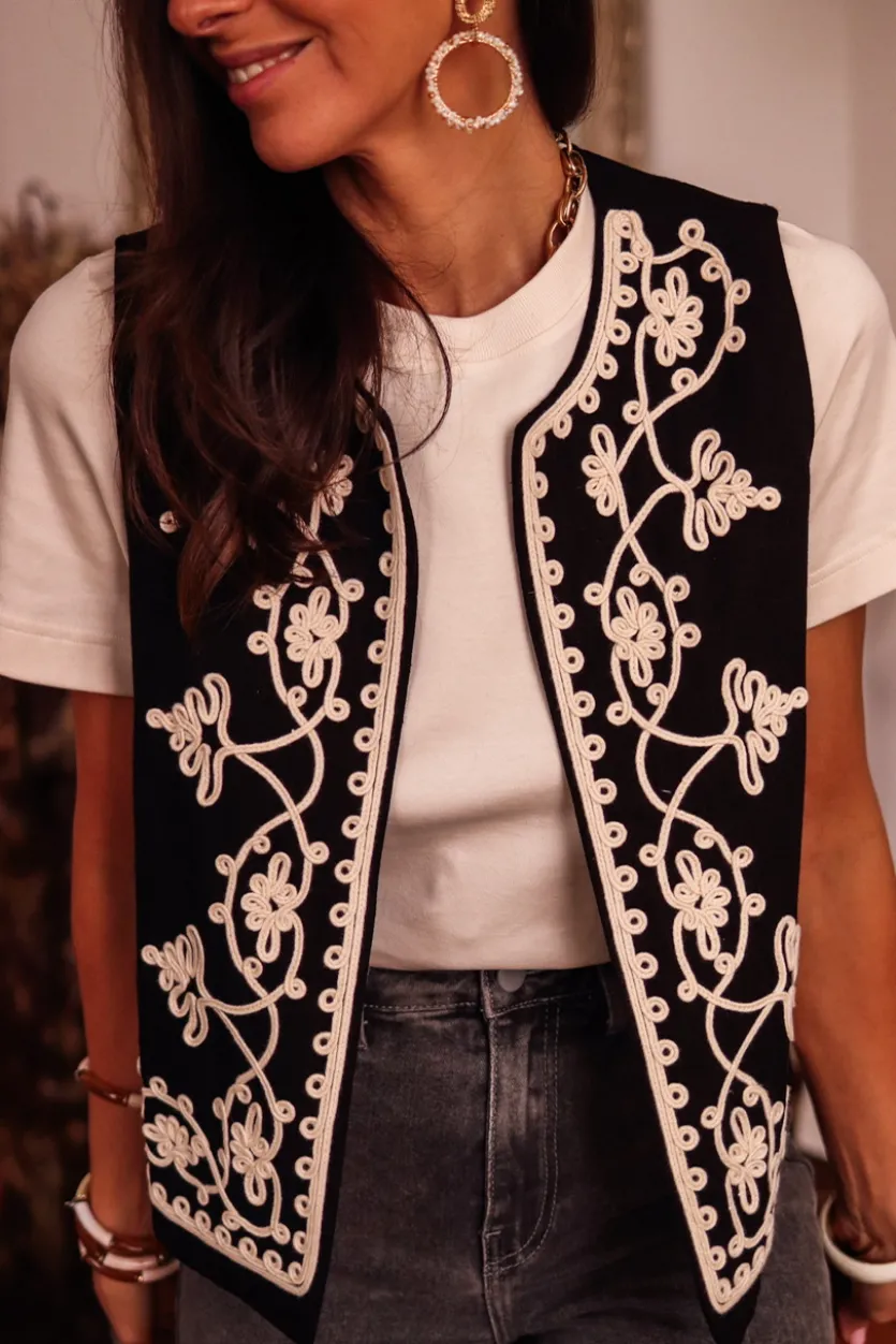 Best Veste billy noire brodée Vestes