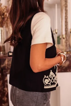 Best Veste billy noire brodée Vestes