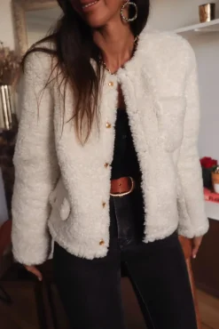 Online Veste Bobby écrue Manteaux|Vestes