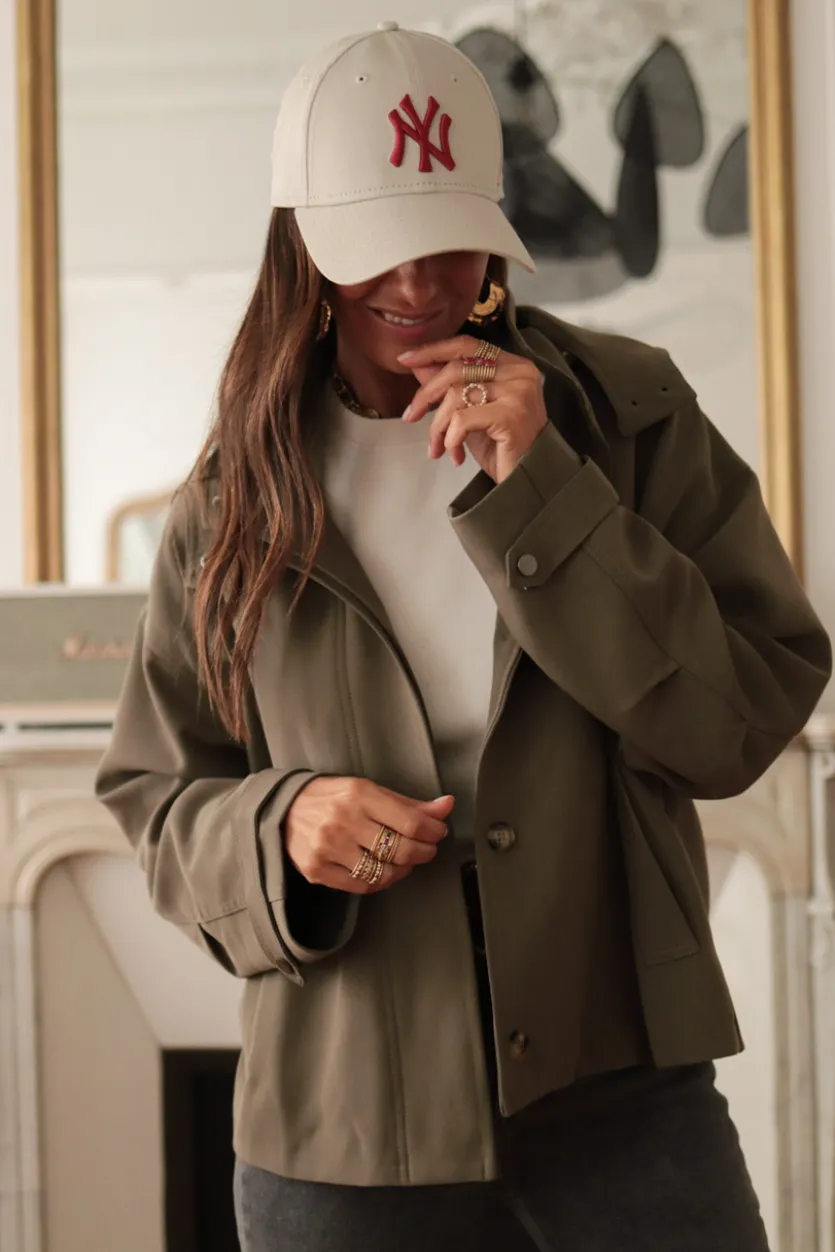 Cheap Veste Malone kaki Vestes