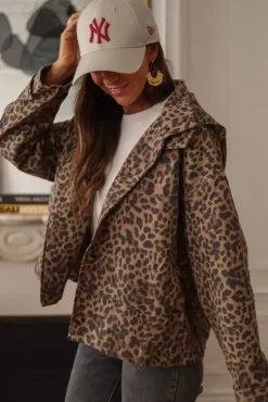 Clearance Veste Malone leopard Vestes